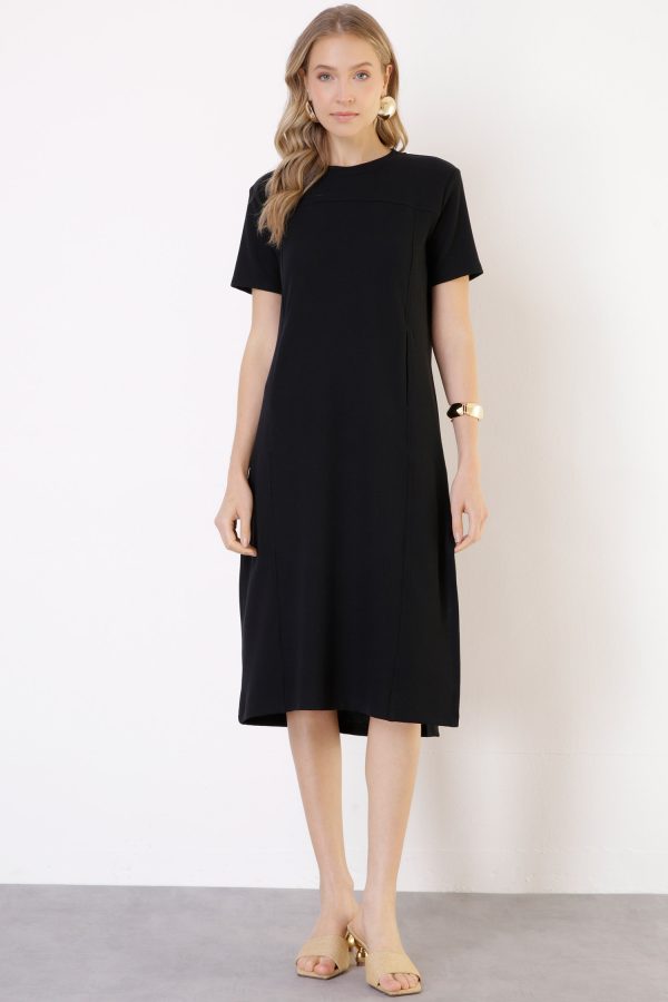 Vestido Malha Piquet C/Bolso   I.