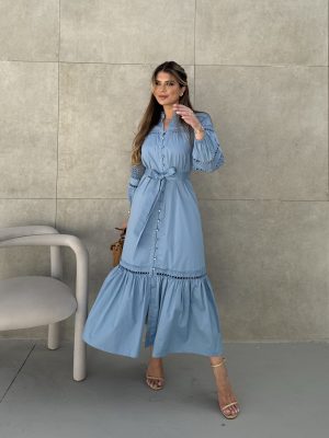 Vestido Chemise Entremeios Bolinhas