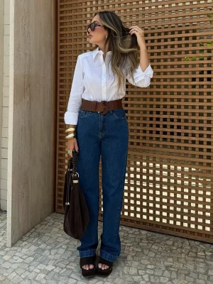 Calca Jeans Reta Lara