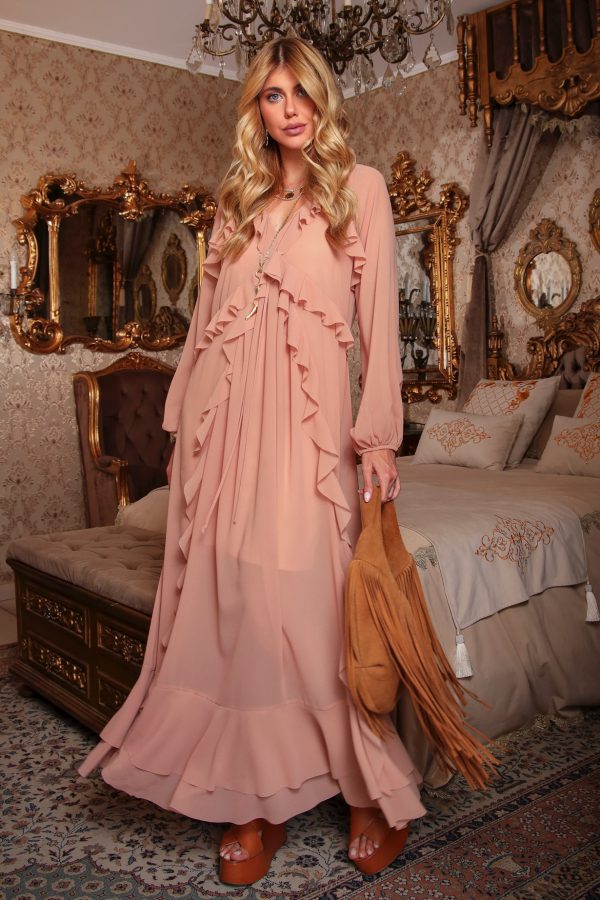 Vestido Longo Babados.N