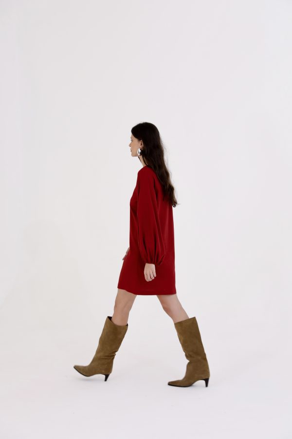 Vestido Linho Manga Longa-Imagem 3