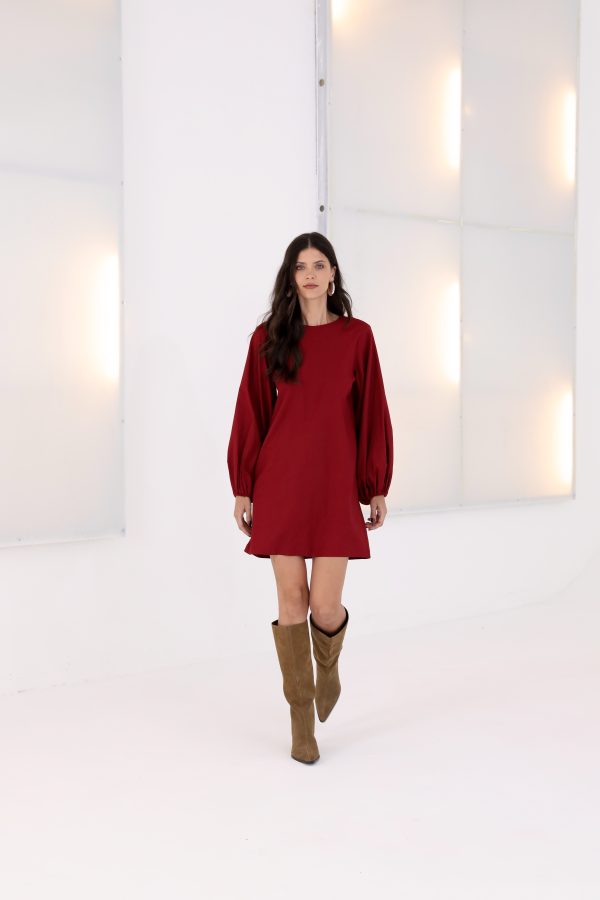 Vestido Linho Manga Longa-Imagem 6