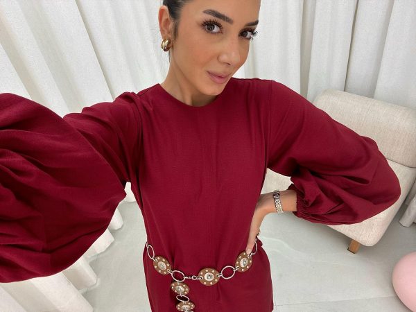 Vestido Linho Manga Longa-Imagem 9