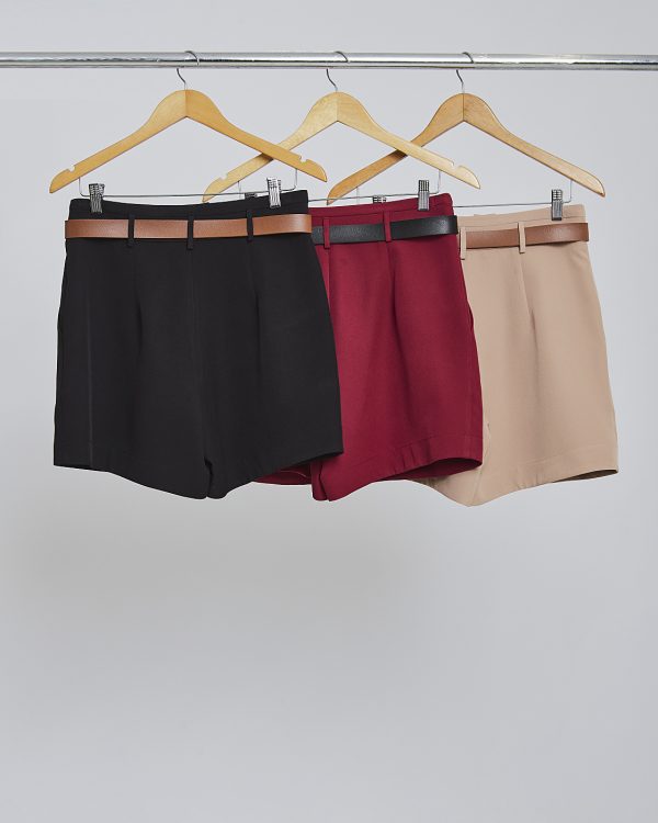 Shorts Alf C/ Pregas E Cinto Couro-Imagem 2