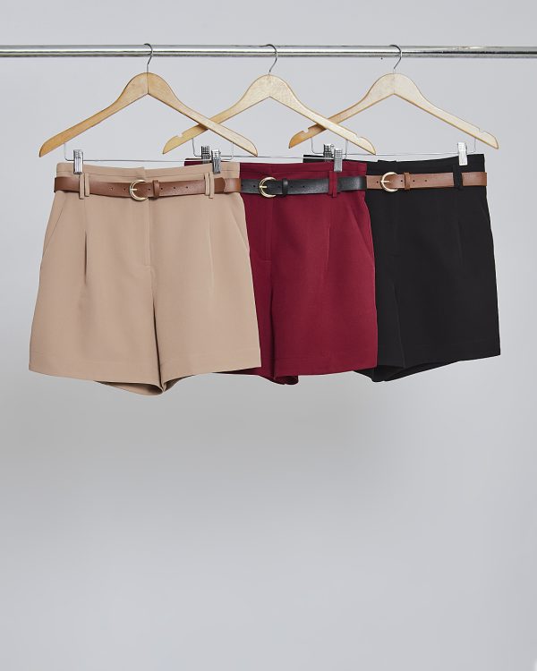 Shorts Alf C/ Pregas E Cinto Couro-Imagem 5