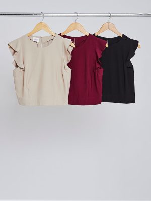 Cropped Twill Mg Babado