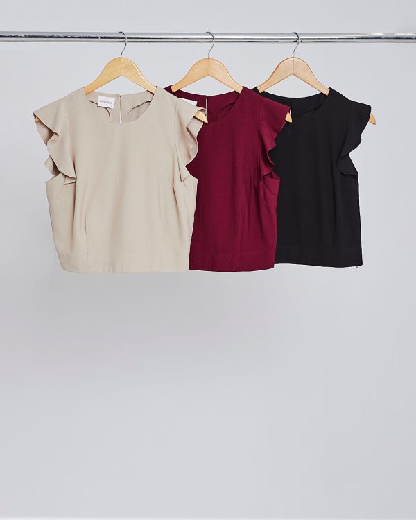 Cropped Twill Mg Babado