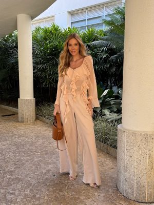 Blusa Chiffon Manga Longa Jabo