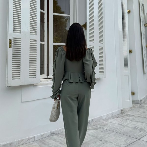 Calca Wide Leg Cinto Flor-Imagem 2