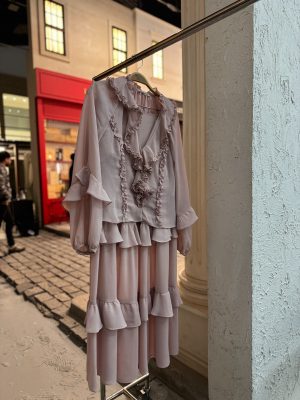 Conjunto Chiffon Boho Jabo Decote Franzido