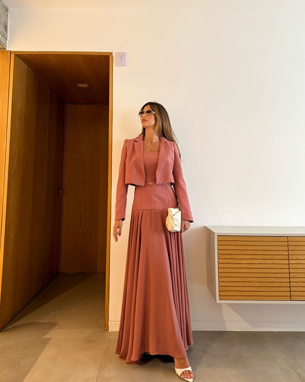 Conjunto Blazer Cropped Vestido I