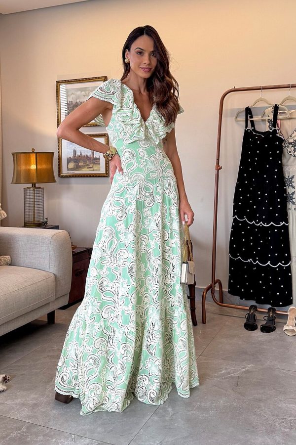 Vestido Laise Dec V Mg Babado-Imagem 2