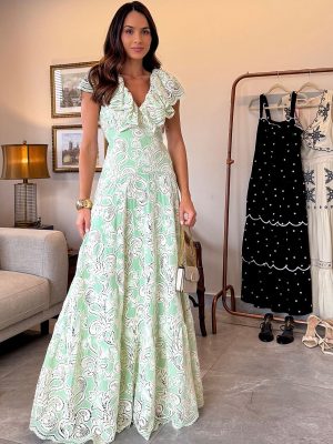 Vestido Laise Dec V Mg Babado