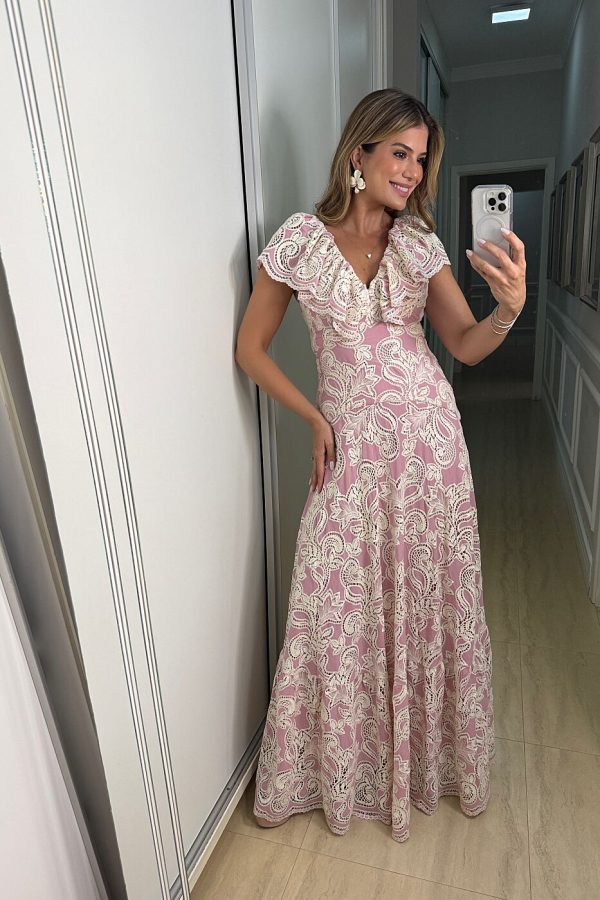 Vestido Laise Dec V Mg Babado-Imagem 6
