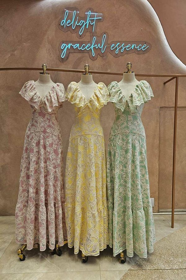 Vestido Laise Dec V Mg Babado-Imagem 4
