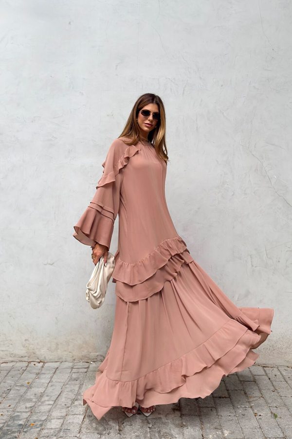 Vestido Chiffon Babado-Imagem 2