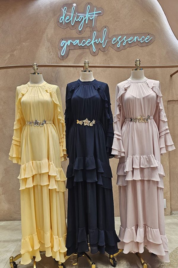 Vestido Chiffon Babado-Imagem 3