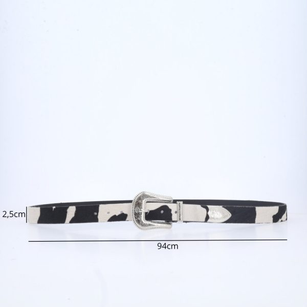 Cinto De Couro Animal Print-Imagem 2