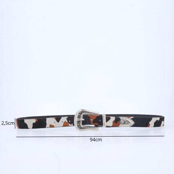 Cinto De Couro Animal Print-Imagem 7