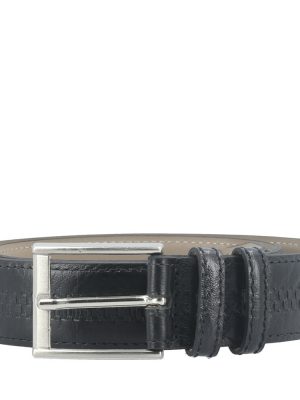 Cinto Masculino Couro Texturizado Com Fivela Metal