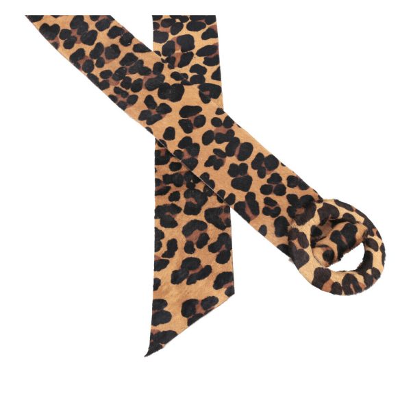Cinto Faixa Bernadete Em Couro Animal Print-Imagem 4