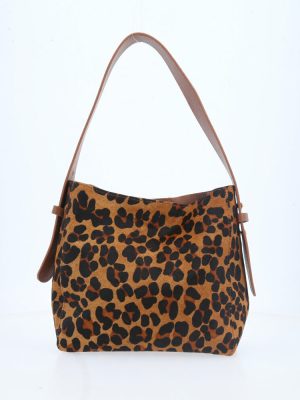 Bolsa Em Couro Animal Print