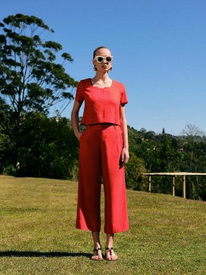Blusa Decote Linho