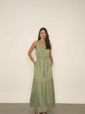 Vestido Lg Decote Franzido