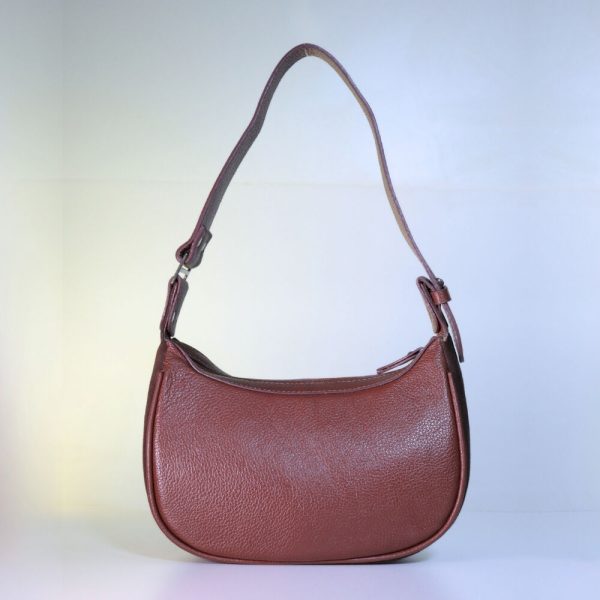 Bolsa De Ombro Feminina Em Couro Camurça-Imagem 3