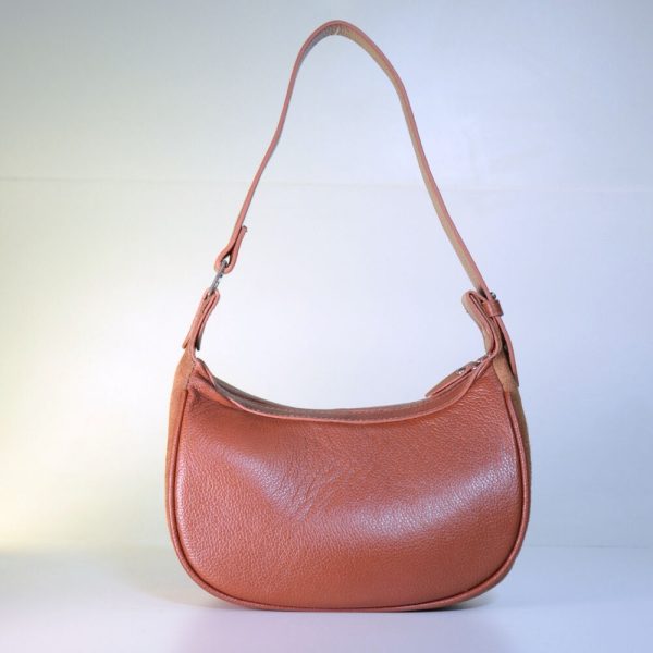 Bolsa De Ombro Feminina Em Couro Camurça-Imagem 8