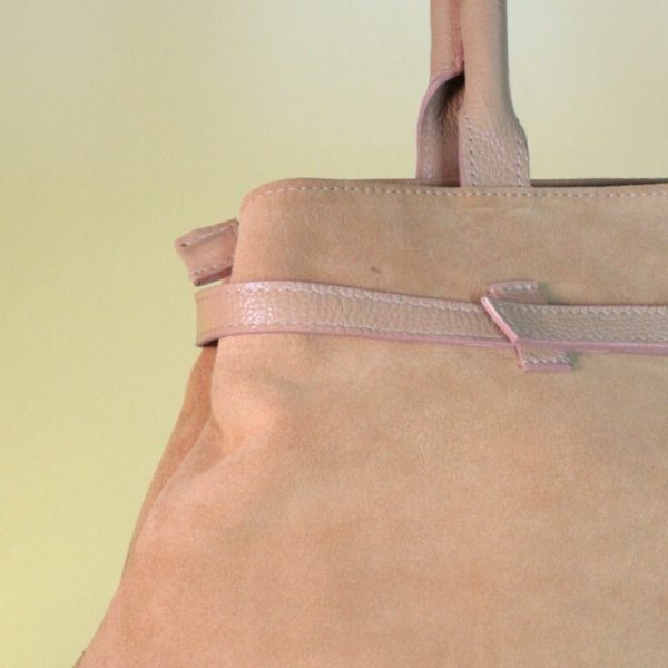 Bolsa Feminina Shoulder Bag Em Couro Camurça-Imagem 11