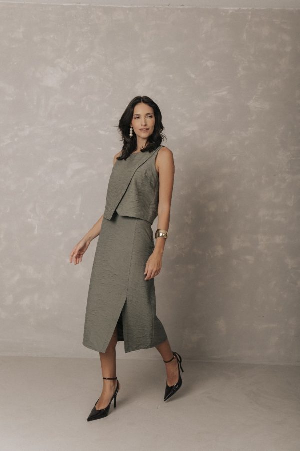 Saia Midi Jacquard Zebra