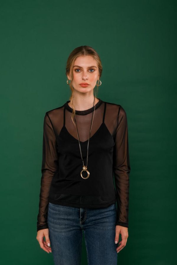 Blusa Tule Mariana