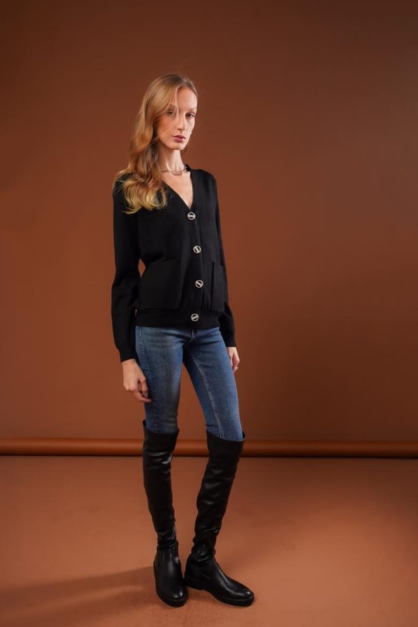Casaco Tricot Bolso Helena