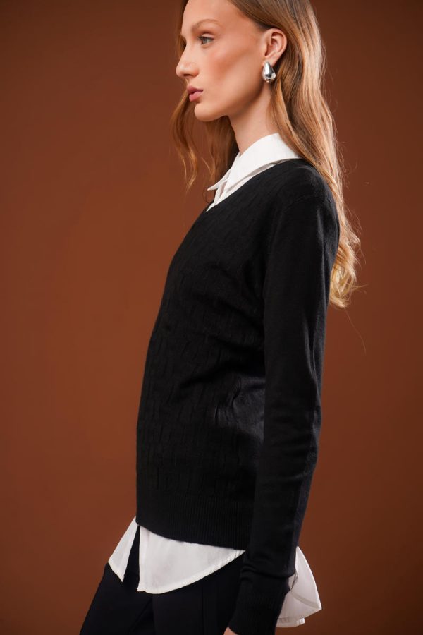 Blusa Tricot Gola V Naiara-Imagem 4