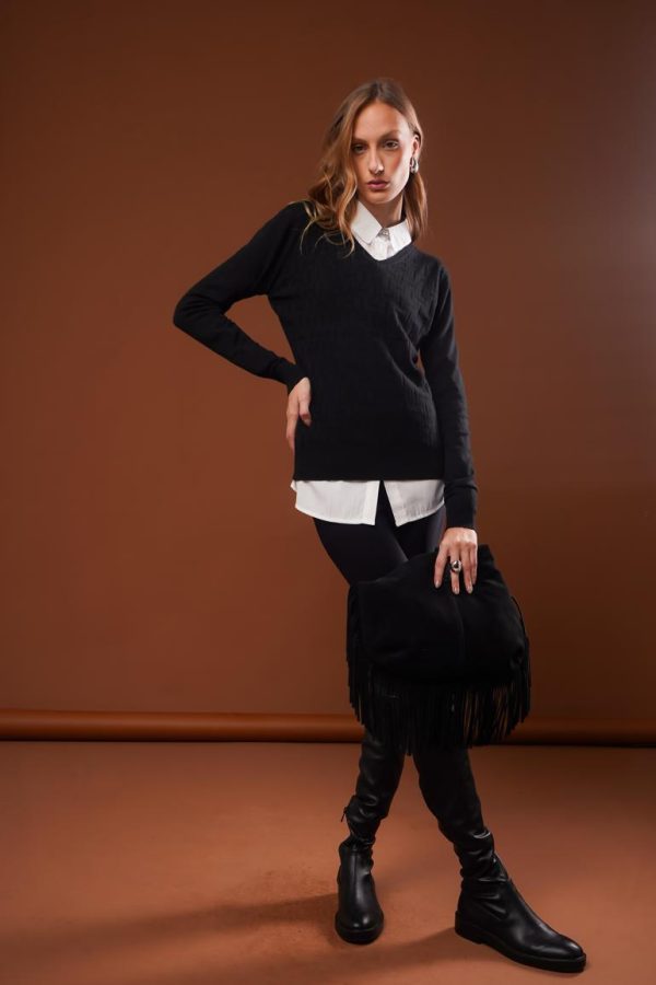 Blusa Tricot Gola V Naiara-Imagem 6