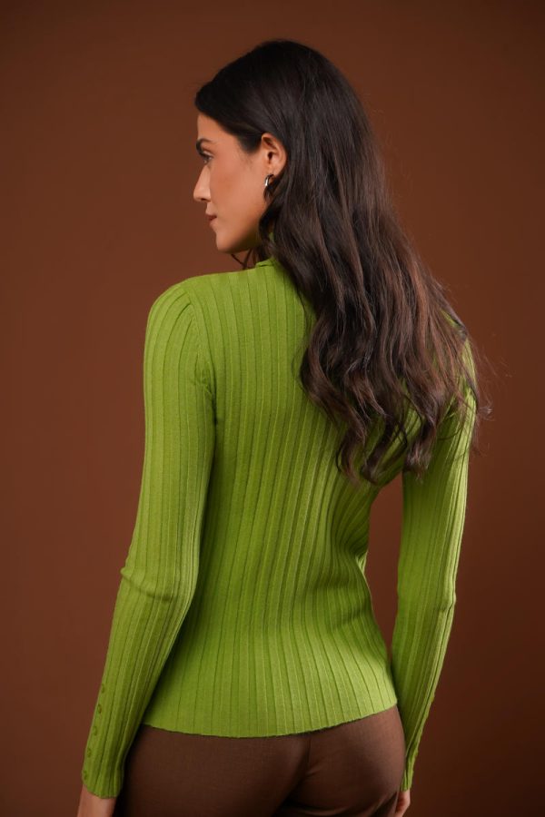 Blusa Tricot Gola Alta Vera-Imagem 4