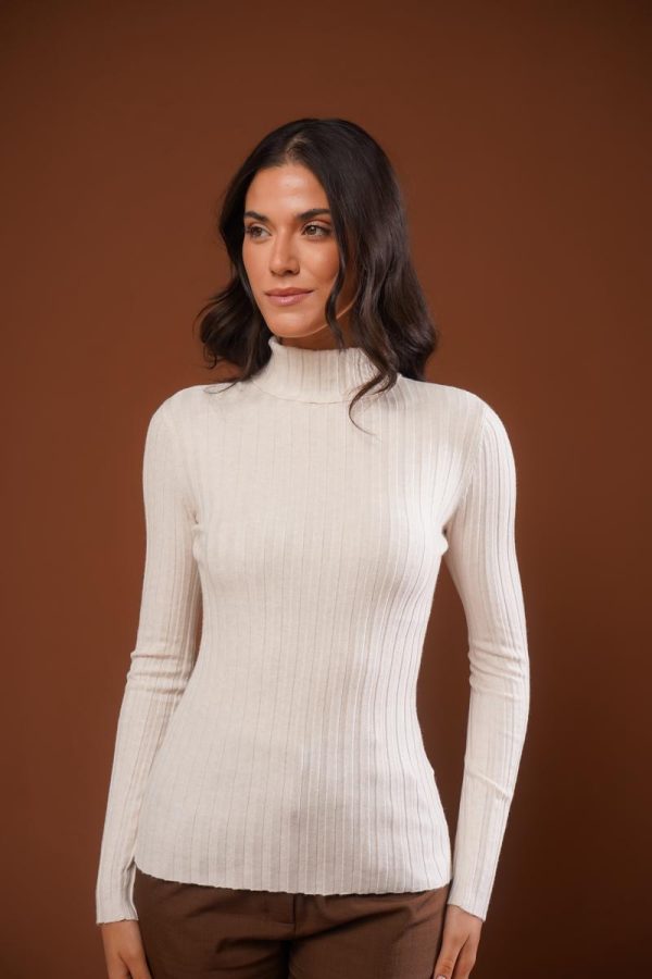 Blusa Tricot Gola Alta Vera-Imagem 5