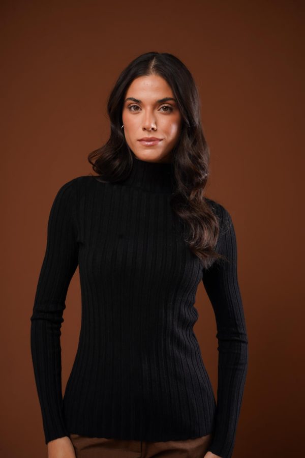 Blusa Tricot Gola Alta Vera-Imagem 9