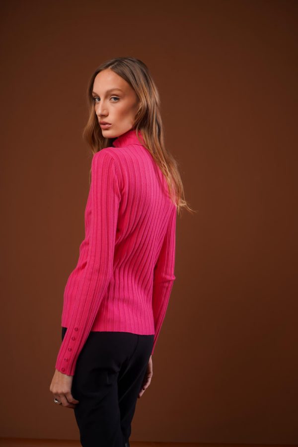 Blusa Tricot Gola Alta Vera