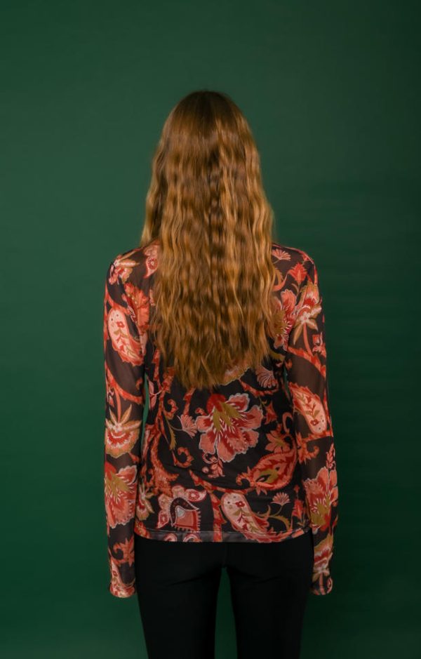 Blusa Decote V Franzido-Imagem 8