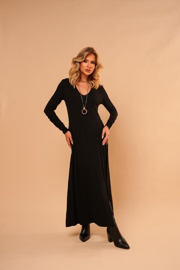 Vestido Manga Franzida Rubia-Imagem 10
