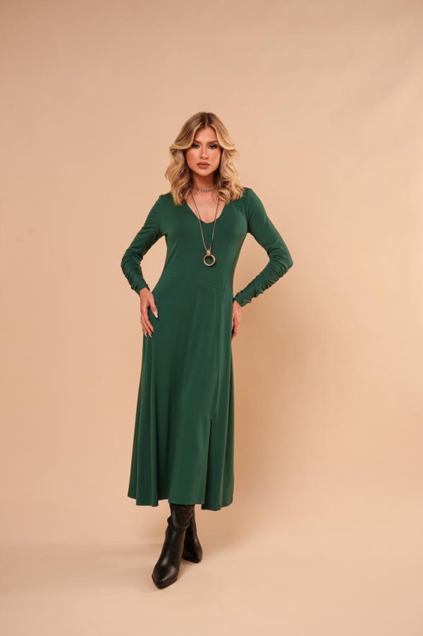 Vestido Manga Franzida Rubia-Imagem 17