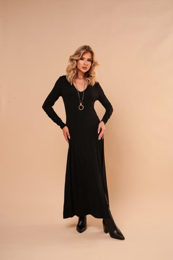 Vestido Manga Franzida Rubia-Imagem 24