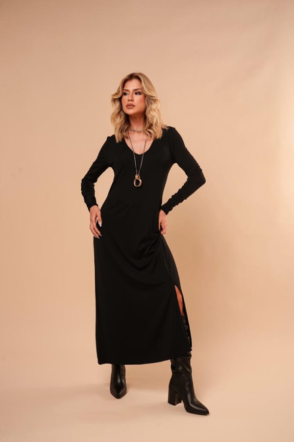 Vestido Manga Franzida Rubia-Imagem 25