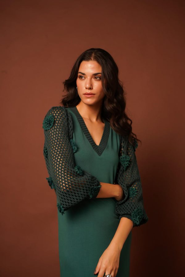 Vestido Manga Tricot Camile-Imagem 2