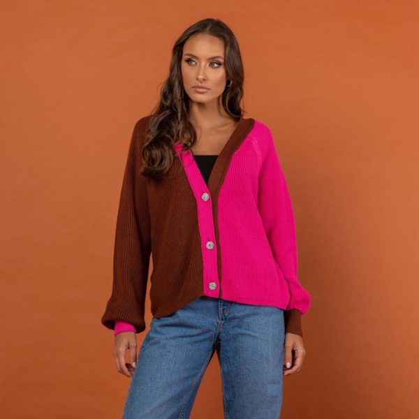 Casaco Tricot Bicolor Larissa-Imagem 16