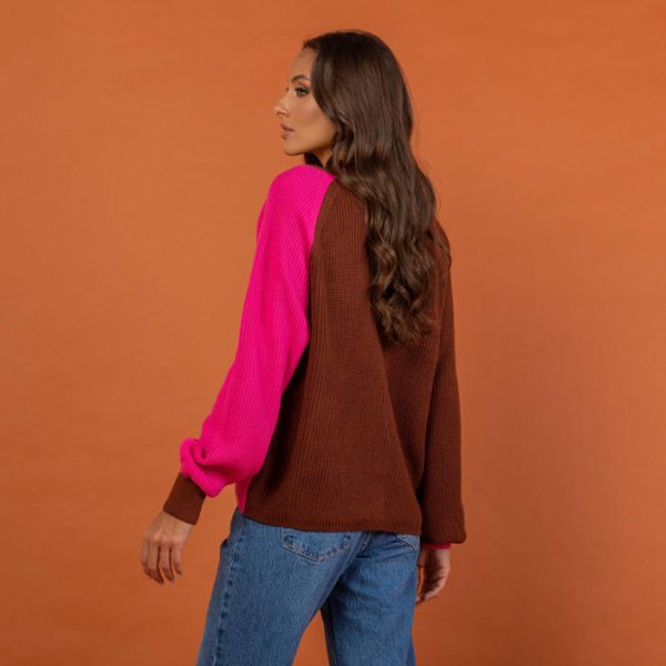 Casaco Tricot Bicolor Larissa-Imagem 17