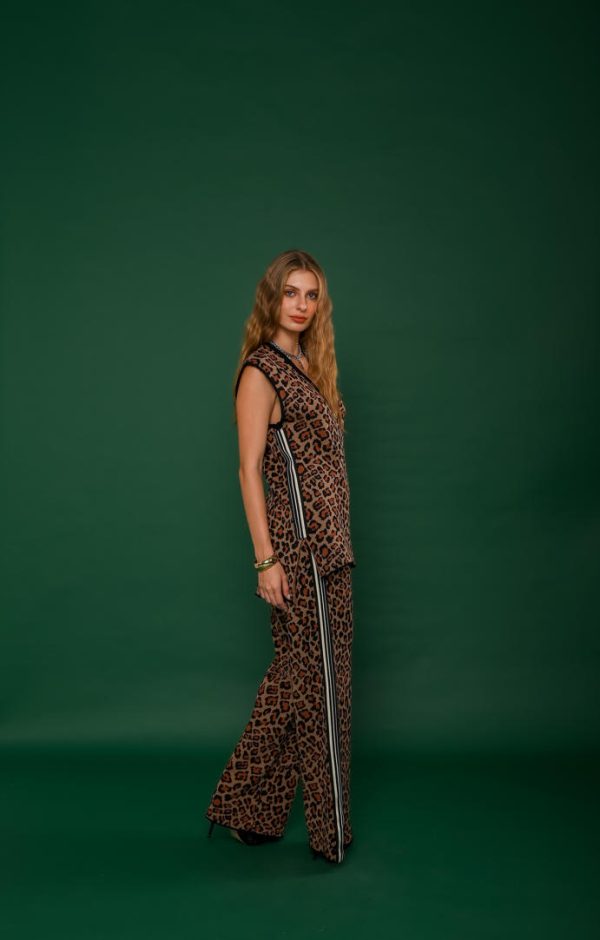 Conjunto Tricot Animal Print