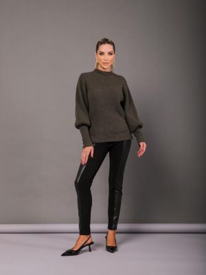 Blusa Manga Bufante Com Punho Crislaine